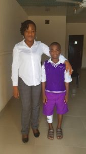 Read more about the article Young student with broken leg assisted with medical bills payment and moral support